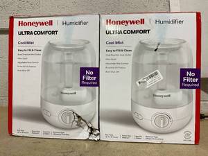 lot 239 image: LOT OF 2 Honeywell Ultra Comfort Cool Mist Humidifier - White, HUL545W