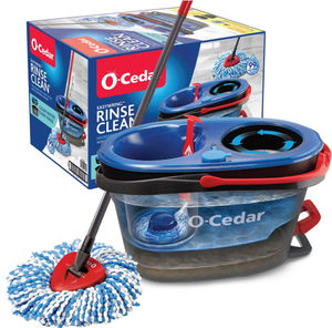 lot 205 image: O-Cedar RinseClean Spin Mop & Bucket System