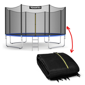 lot 81 image: Costway 12ft Trampoline Replacement Protection Enclosure Net with Zipper