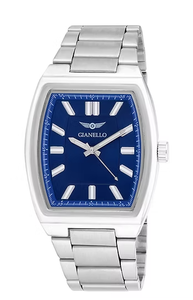 lot 129 image: Gianello Mens Orion 44 Rectangle Silver Link Watch