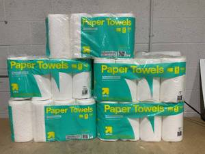 lot 257 image: LOT OF 5 up&up Paper Towels (8 Rolls Per Pack)