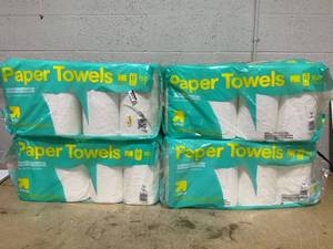 lot 258 image: LOT OF 4 up&up Paper Towels (12 Rolls Per Pack)