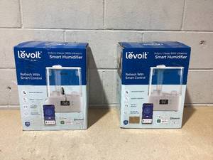 lot 122 image: LOT OF 2 Levoit Classic 300S Ultrasonic Smart Humidifier White Cool Mist, No Filter, 300-500 sq. ft., Bedroom & Baby Use