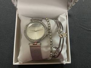 lot 174 image: Laura Ashley Womens Silver Tone Watch & Jewlery Set