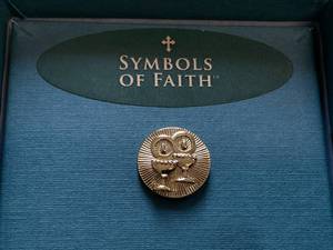 lot 348 image: Symbols of Faith 14K Gold-Dipped Unity Chalice Round Tie Tack