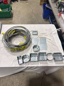 lot 2235 image: 123 MC Cable & Electrical Boxes