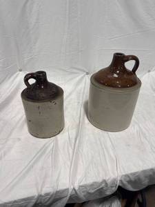 lot 2245 image: Two Stoneware Glazed Jugs