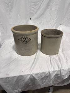 lot 2246 image: Two Stoneware Crocks