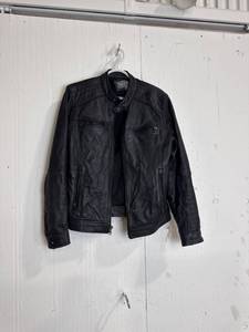 lot 2271 image: Michael Kors Black Leather Jacket SML