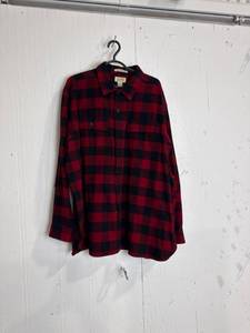 lot 2280 image: L.L. Bean Plaid Chamois Shirt XXL