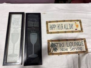 lot 2329 image: Decorative Bar Wall Signs Lot