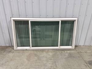 lot 2372 image: White Vinyl Sliding Window