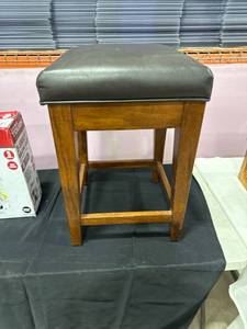 lot 2389 image: Wooden Bar Stool