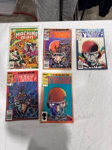 lot 2400 image: Marvel Machine Man Comic Lot