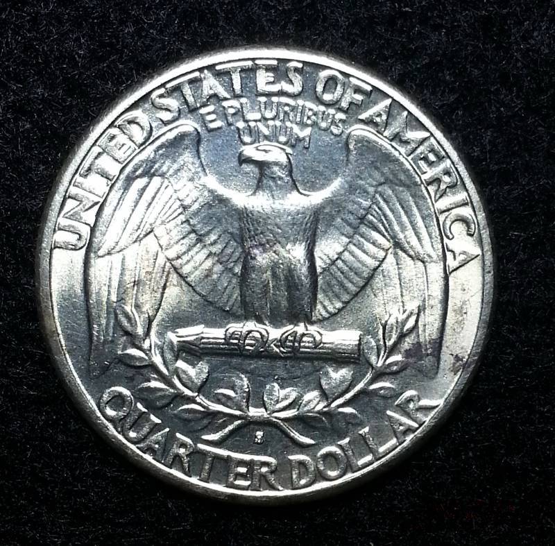 High Grade 1939 S Washington Silver Quarter Semi-Key
