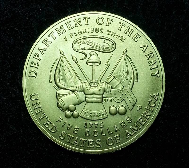 2011 US Army $5 Gold Commemorative