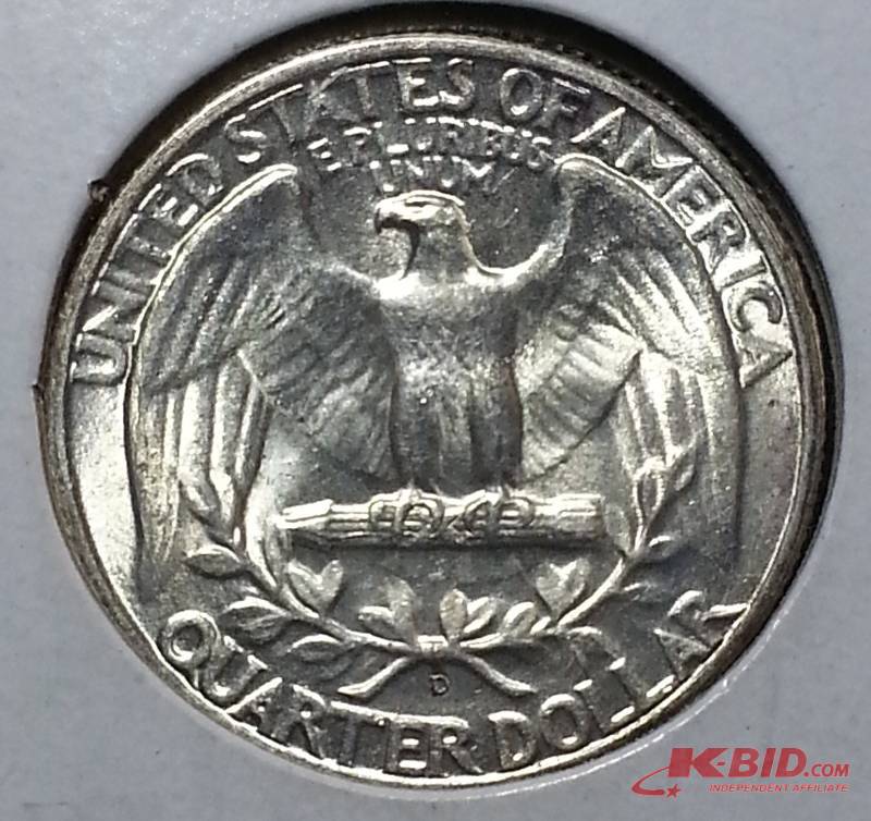 1946 D Silver Washington Quarter - High Grade