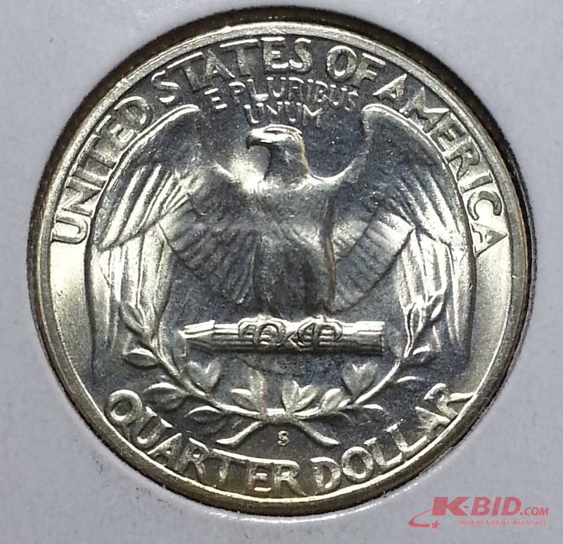 1947 S Silver Washington Quarter - High Grade