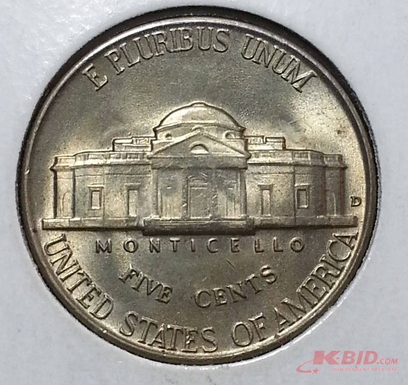 1939 D Jefferson Nickel Uncirculated