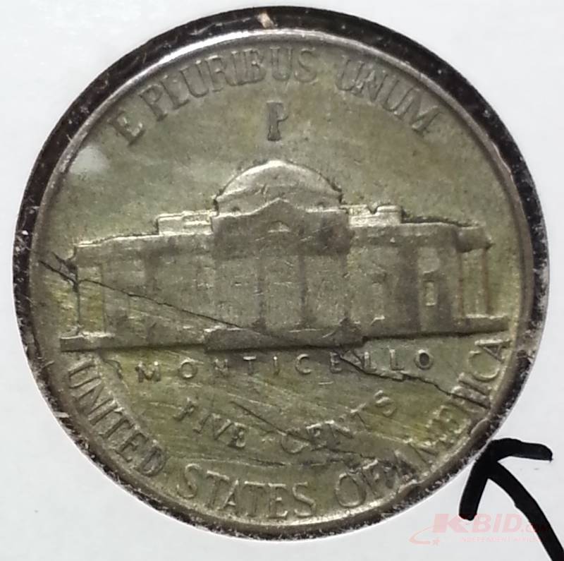 1945 Silver War Nickel Major Mint Error