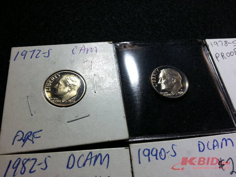 Lot of (8) Proof Roosevelt Dimes