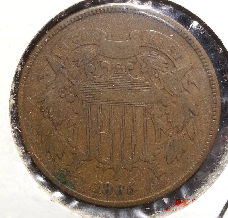 1865 Two Cent Piece