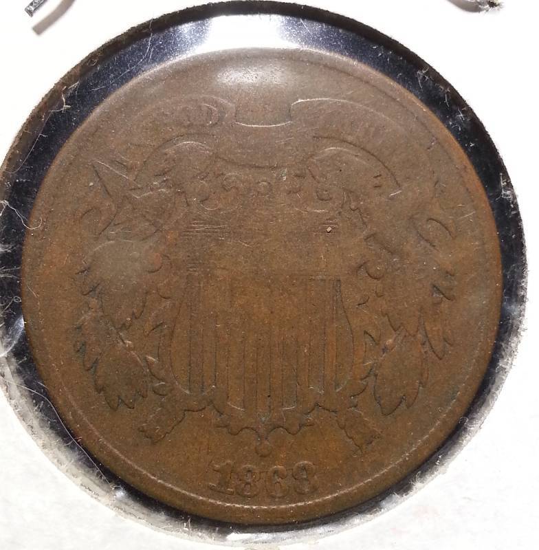1868 Two Cent Piece