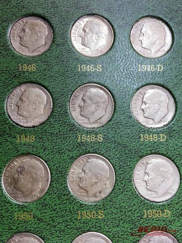 Silver Roosevelt Dime Collection (1946 - 1964)