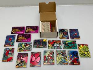 lot 20 image: Misc. Spiderman Trading Cards And The Dark Crystal Sealed Wax Packs