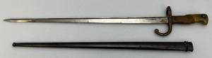 EST. $225.00 - $375.00 French model 1874 Gras Bayonet With Scabbard Dated 1878