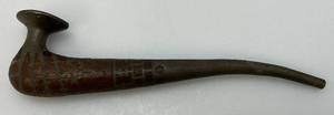lot 60 image: Antique Pewter And Hard Wood Tobacco Pipe 9