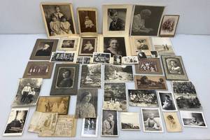 lot 76 image: Misc. Vintage And Antique Photos & Pupils Report Cards