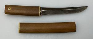 lot 80 image: Vintage War Time Miniature Japanese Style Tanto Pocket Knife With Dragon On Blade 2 78 Blade