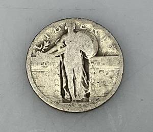 lot 91 image: 1925 Silver Standing Liberty Quarter