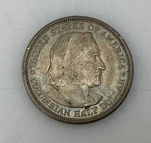 lot 94 image: 1892 SILVER Columbian Commemorative Half Dollar