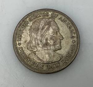 lot 95 image: 1893 SILVER Columbian Commemorative Half Dollar