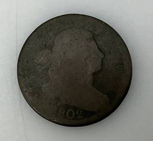 lot 104 image: 1802 US Draped Bust Large Cent
