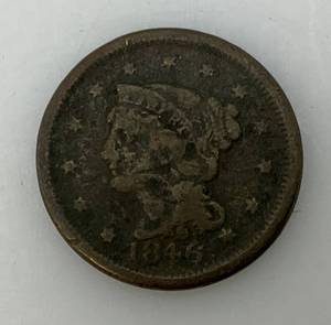 lot 112 image: 1846 Large Cent Brothel Token&nbsp