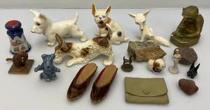 lot 156 image: Misc. Vintage Items Including ERPHILA Dog Statues Made In Germany And More