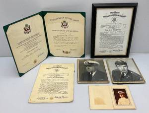 lot 157 image: Misc. Military Certificates And Photos
