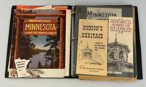 lot 178 image: Vintage Minnesota Scrap Book With Misc. Minnesota Items
