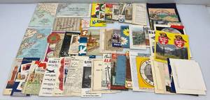 lot 187 image: Vintage Travel Maps And More