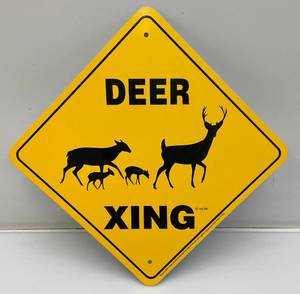 lot 195 image: DEER XING Sign 12