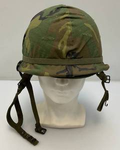 lot 241 image: Vietnam War M1 Helmet WCapac Liner And Camo Cover