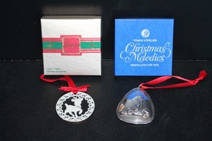 lot 28 image: Towle Sterling & Lenox China Ornaments