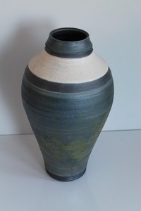 lot 51 image: Raku Pottery Vase