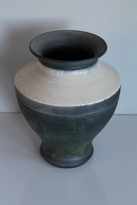 lot 52 image: Raku Pottery Vase