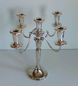 lot 46 image: Sheffield Silver Co. Plate Candelabra