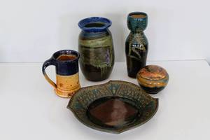 lot 55 image: Artisan Pottery Vessels