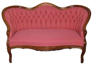lot 99 image: Antique French Settee